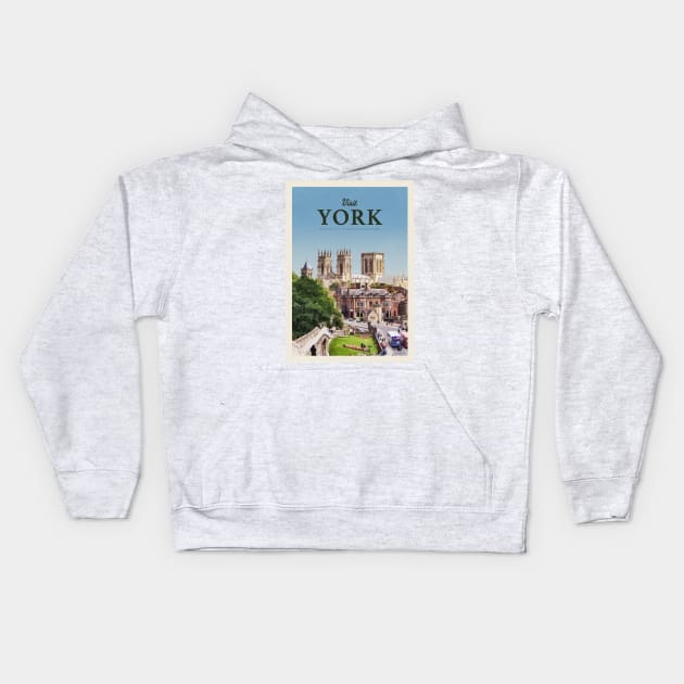 Visit York Kids Hoodie by Mercury Club